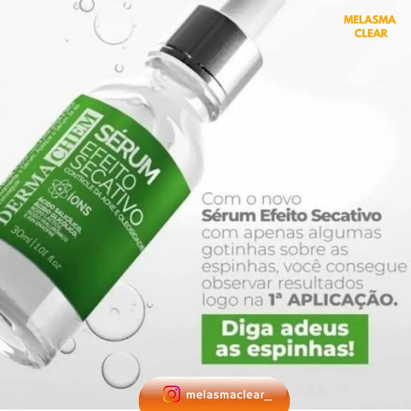 Sérum Efeito Secativo Controle da Acne e Oleosidade 30ml Melasma Clear