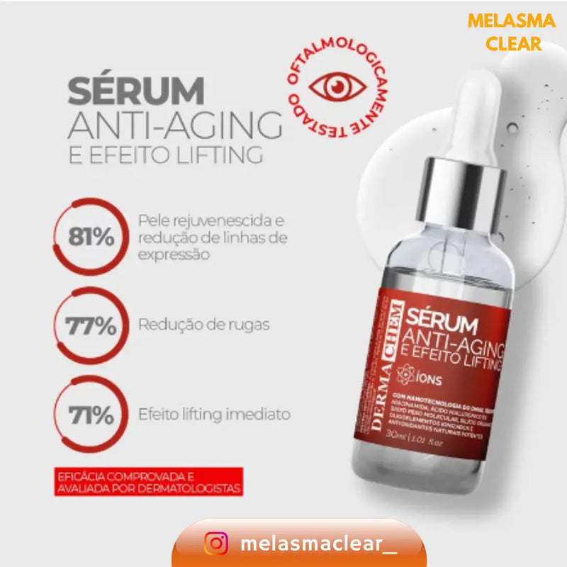 Sérum Facial Anti-Aging & Efeito Lifting Anti-idade Melasma Clear