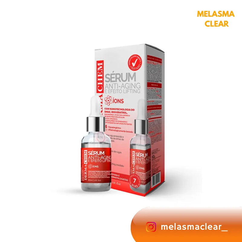 Sérum Facial Anti-Aging & Efeito Lifting Anti-idade Melasma Clear