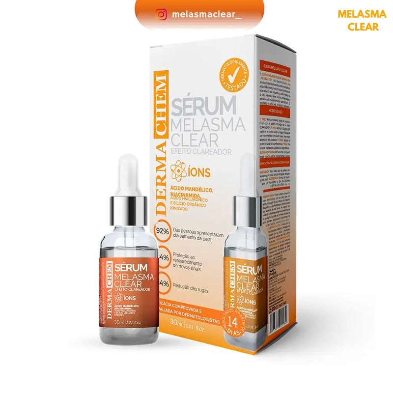 Sérum Melasma Clear Efeito Clareador 30ml Melasma Clear